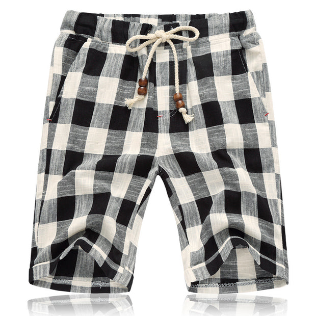 Angelo Ricci™ Cotton Linen Stripe Shorts