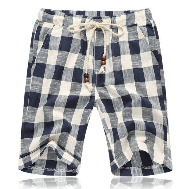 Angelo Ricci™ Cotton Linen Stripe Shorts