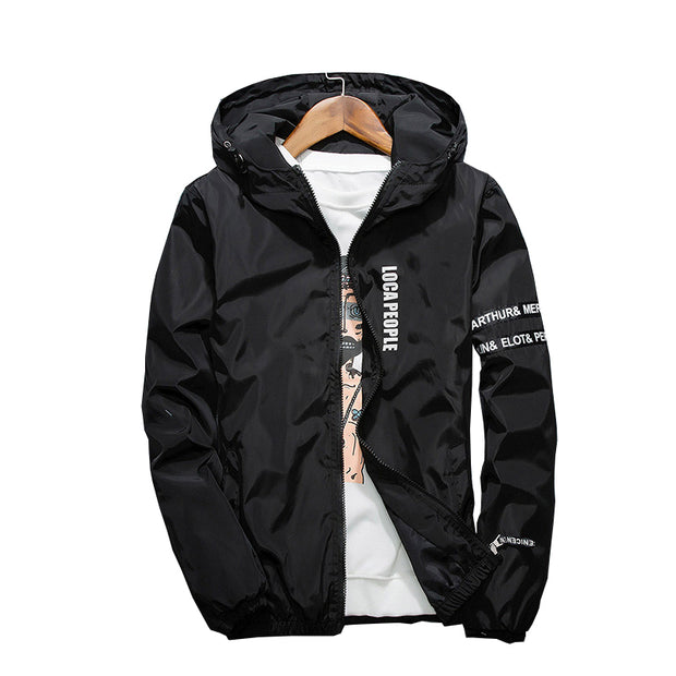 Angelo Ricci™ Spring Hooded Windbreaker Thin Jackets