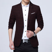 Angelo Ricci™ Brand Fashion Plaid Blazer