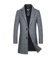 Angelo Ricci™ Winter Woolen Plaid Coat