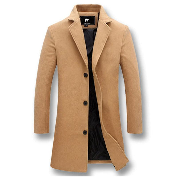 Angelo Ricci™ Business-Man Windproof Long Coat