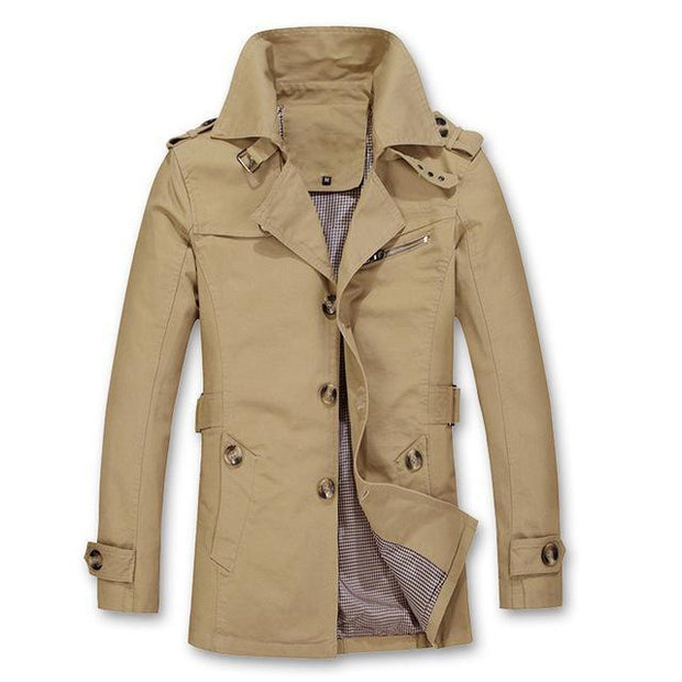 Angelo Ricci™ Autumn Trench Coat Fashion Design