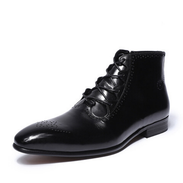 Angelo Ricci™ Texas Lucky Genuine Leather Ankle Boots