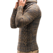 Angelo Ricci™ Knitted Turtleneck Top Sweater Hoodie