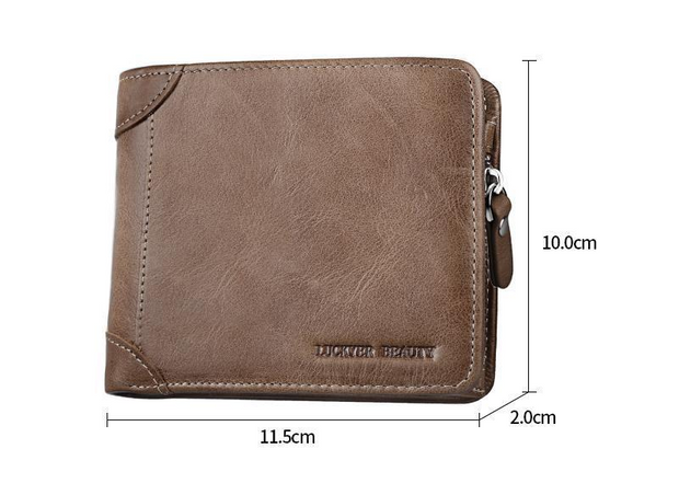 Angelo Ricci™ Fashion Genuine Leather Vintage Small Wallet