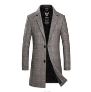 Angelo Ricci™ Winter Woolen Plaid Coat