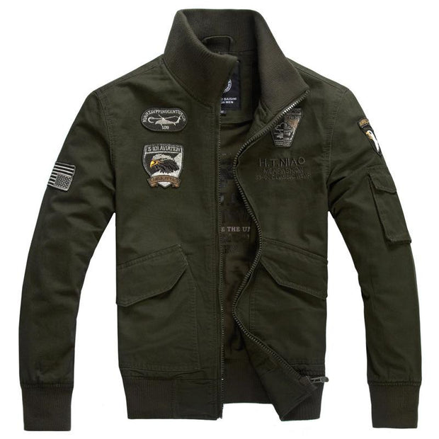 Angelo Ricci™ Army Cotton Autumn Jacket