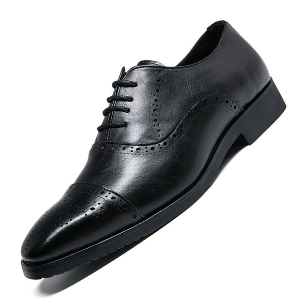 Angelo Ricci™ Whole Cut Fashion Pointed Toe Business Dress Shoes