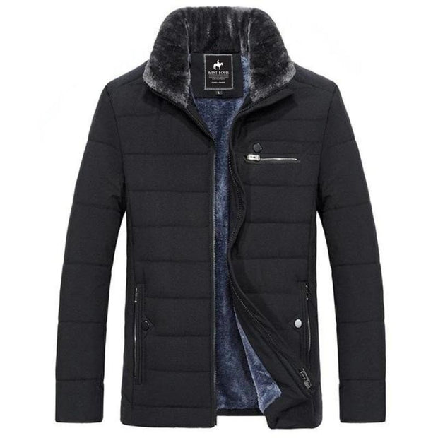 Angelo Ricci™ Men's Cotton Padded Thick Warm Jacket