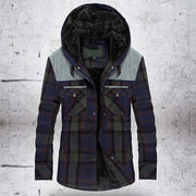 Angelo Ricci™ Fleece Pure Cotton Plaid Jacket