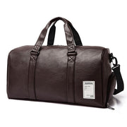 Angelo Ricci™ Leather Travel Gym Bag