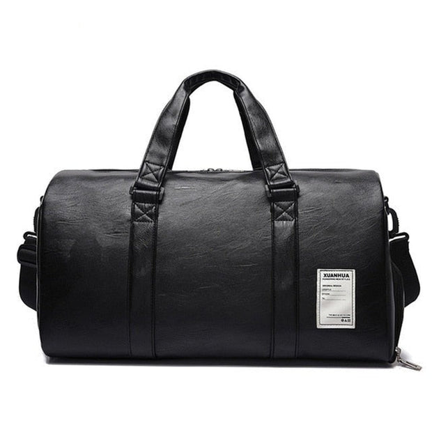 Angelo Ricci™ Leather Travel Gym Bag