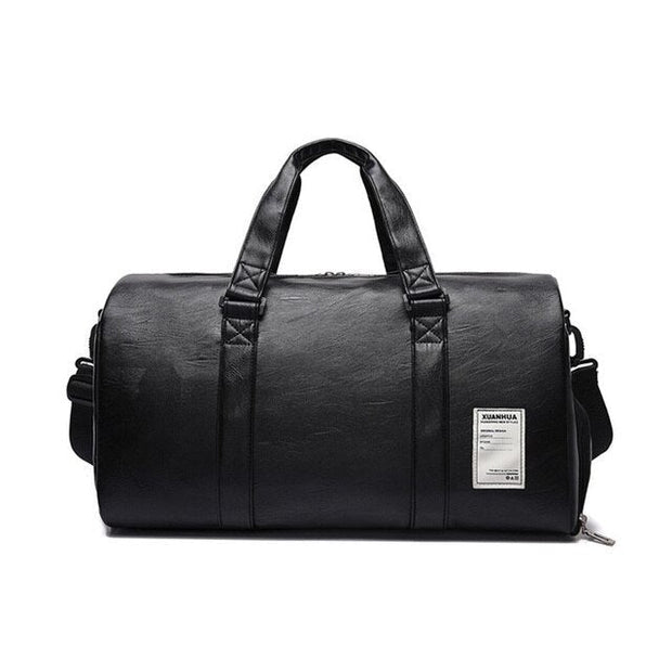 Angelo Ricci™ Leather Travel Gym Bag