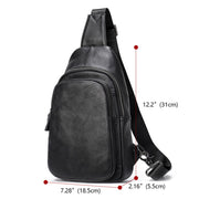 Angelo Ricci™ Trendy Genuine Leather Crossbody Men Bag