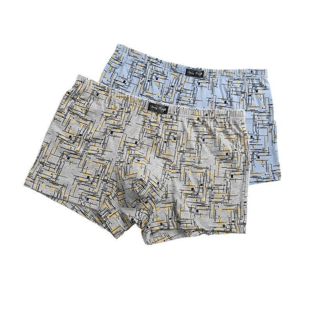 Angelo Ricci™ 4 Pcs/Lot Comfortable Loose Printing  Underpants Boxer