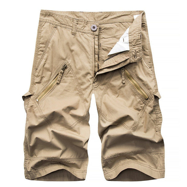 Angelo Ricci™ Fashionable Multi-Bag Men's Cotton Shorts - Perfect for Summer