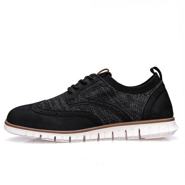 Angelo Ricci™ Breathable Lightweight Brogue Men Casual Shoes