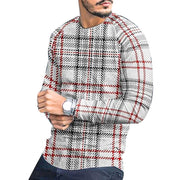 Angelo Ricci™ Blend Stripe Plaid Streetwear Pullover
