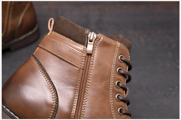 Angelo Ricci™ Vintage Business Dress Leather Boots