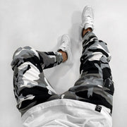 Angelo Ricci™ Gray Style Camouflage Cargo  Military Joggers Pants