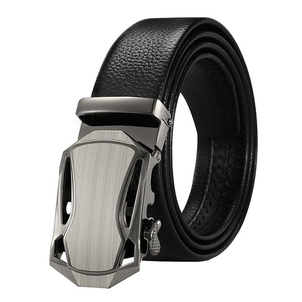 Angelo Ricci™ Automatic Buckle Leather Business Belt