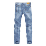 Angelo Ricci™ Men Casual Light Blue Denim Jeans