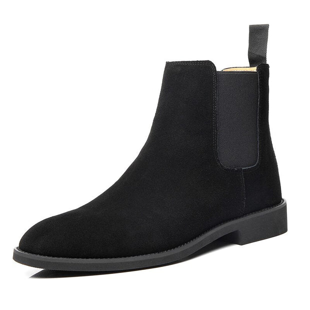 Angelo Ricci™ Classic Cow Suede Leather Chelsea Boots