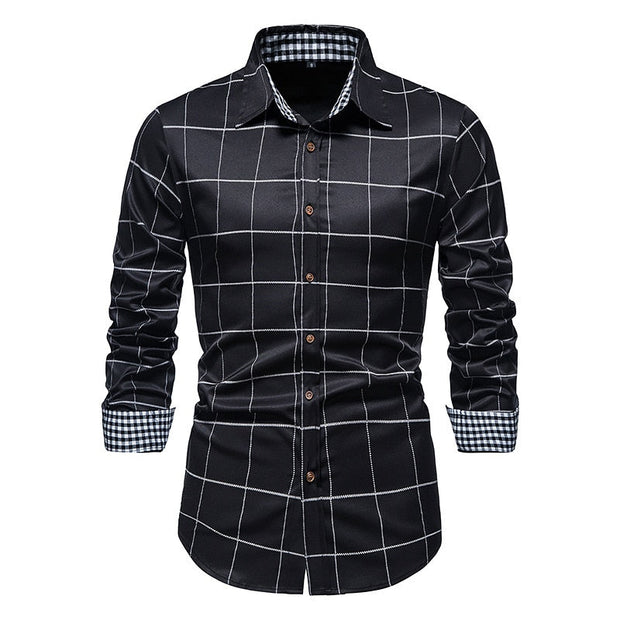 Angelo Ricci™ Designer Button Up Business Dress Shirt