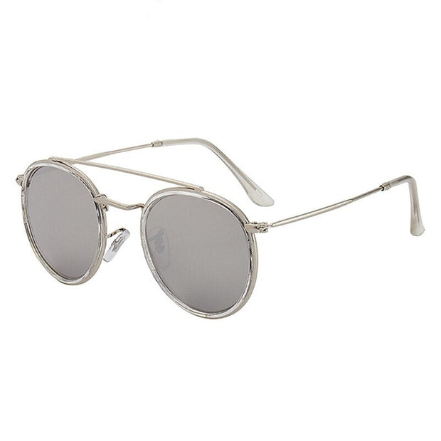 Angelo Ricci™ Retro Round Designer Glasses Metal Sunglasses