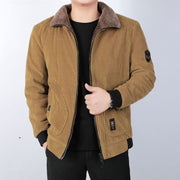 Angelo Ricci™ Man Corduroy Fleece Lining Bomber Jacket