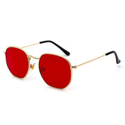 Angelo Ricci™ Polygon Retro Shades Metal Frame Sunglasses