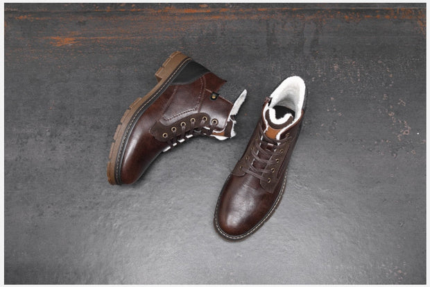 Angelo Ricci™ American Handmade Leather Winter Boots