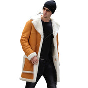 Angelo Ricci™ Parka Fall Warm Plain Pocket Long Trench Coat