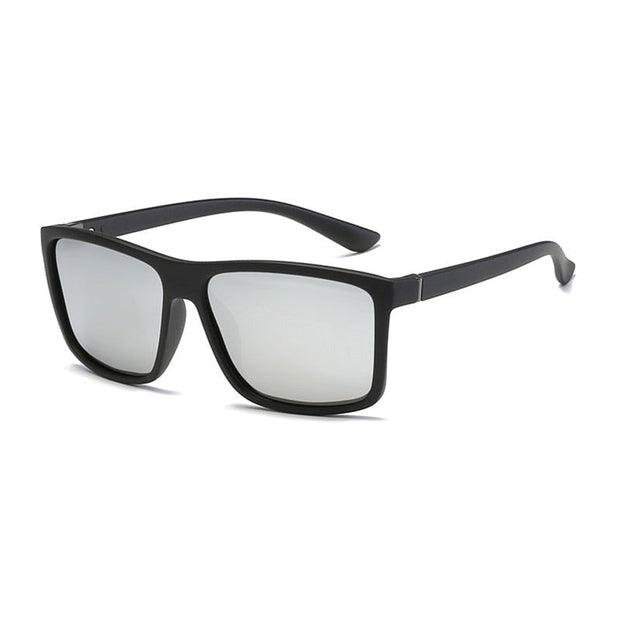 Angelo Ricci™ Classic Square Polarized Plastic Men Sunglasses