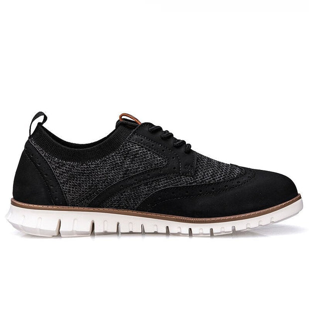 Angelo Ricci™ Breathable Lightweight Brogue Men Casual Shoes