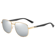 Angelo Ricci™ Rectangle Metal Polarized Luxury Men Sunglasses