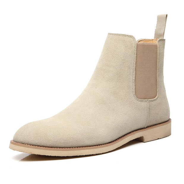 Angelo Ricci™ Classic Cow Suede Leather Chelsea Boots