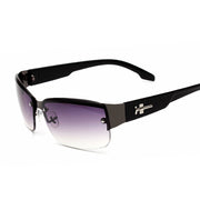 Angelo Ricci™ Classic Semi-Rimless Square Gradient Mirror Sunglasses