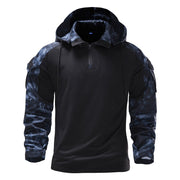 Angelo Ricci™ Mens Outdoor Military Camouflage Hooded Shirt