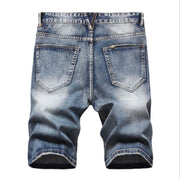 Angelo Ricci™ Ripped Bermuda Fashion Cotton Jeans Shorts