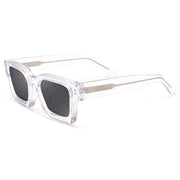 Angelo Ricci™ Thick Crystal Acetate Square Polarized Sunglasses