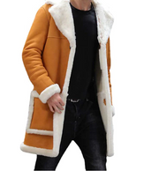 Angelo Ricci™ Parka Fall Warm Plain Pocket Long Trench Coat