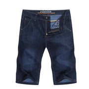 Angelo Ricci™ Businessman Denim Slim Straight Regular Fit Short