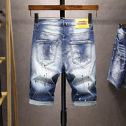 Angelo Ricci™ Ripped Stretch Hip Hop Denim Shorts