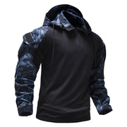 Angelo Ricci™ Mens Outdoor Military Camouflage Hooded Shirt