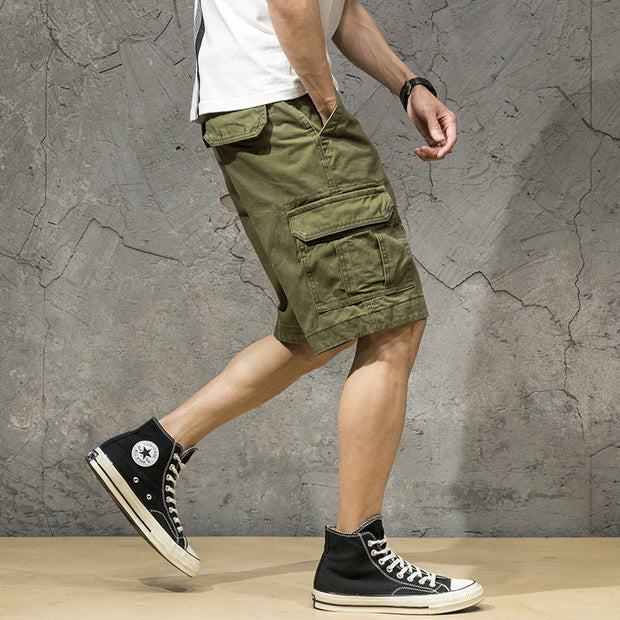 Angelo Ricci™ Fashion Brand Pure Cotton Trendy Camouflage Shorts