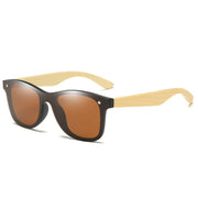 Angelo Ricci™ Ultralight Bamboo Wood Frame Polarized Men Sunglasses