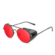 Angelo Ricci™ Retro Steampunk Style Round Metal Frame Sunglasses