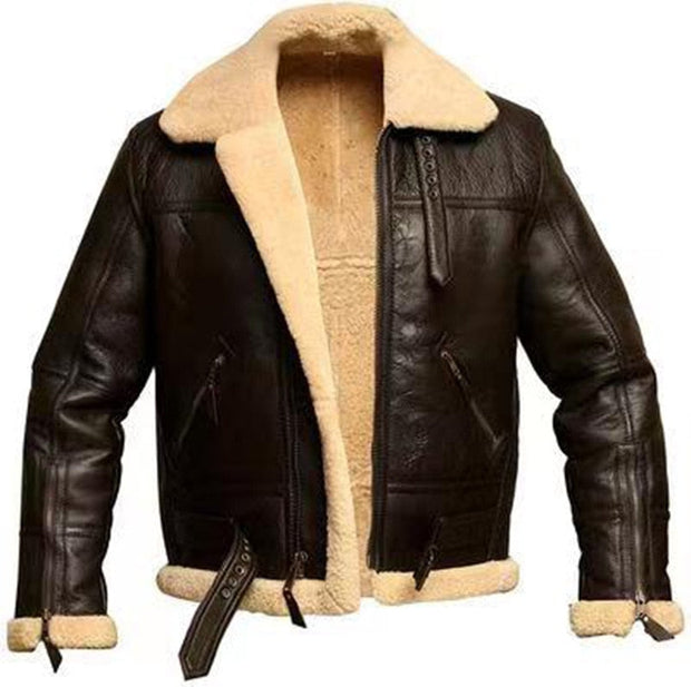 Angelo Ricci™ Wool Liner Faux Fur Leather Winter Coat